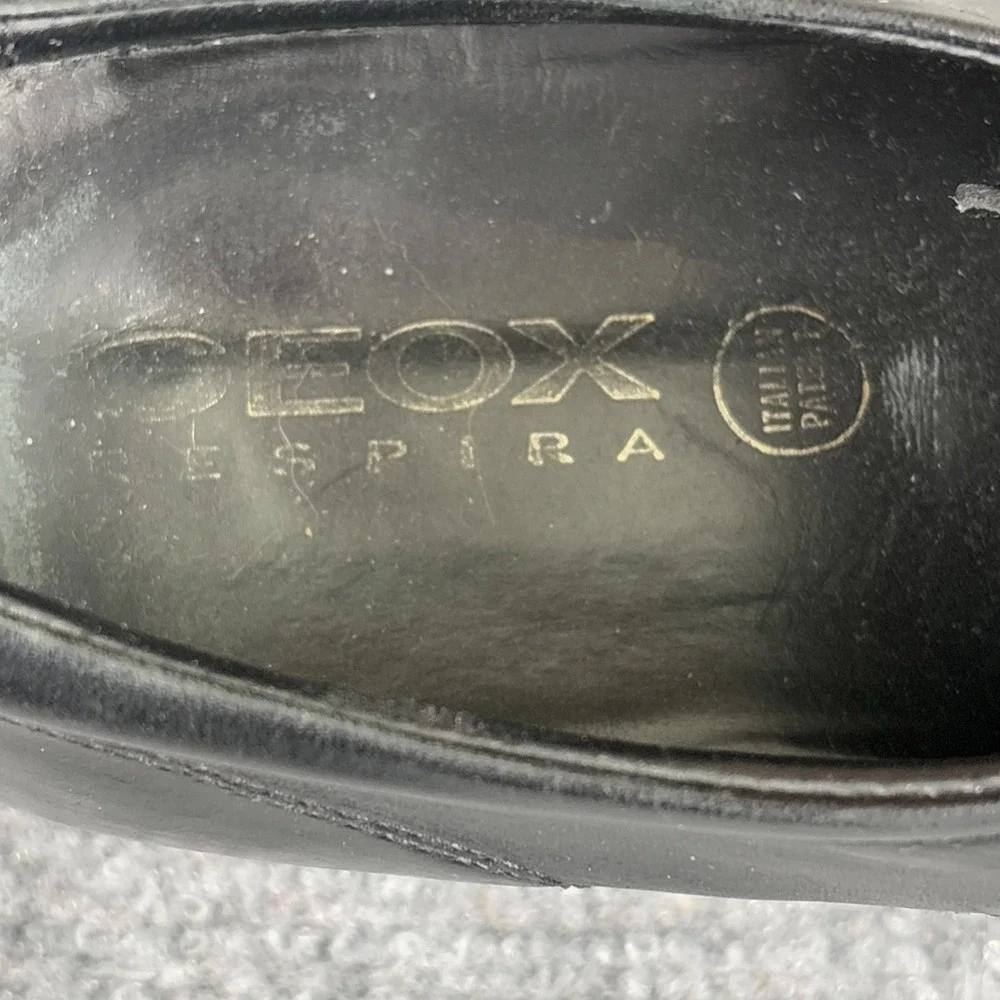 Geox Respira Shoes Mens 10.5 Black Dress Oxfords Lace Up Office Career Party‎